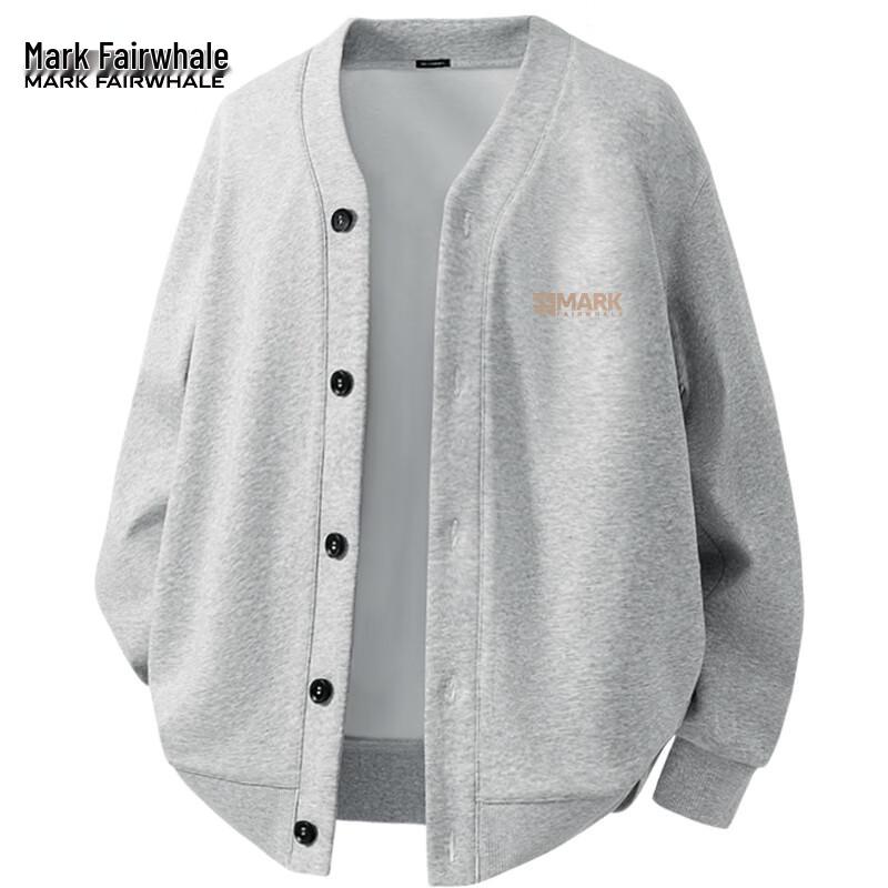 

Mark Fairwhale Men s Heavyweight V-Neck Cardigan Sweatshirt 3XL