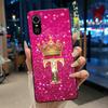 Superior Fashion Couple Soft Silicone Black Phone Case For ZTE Blade A31 Case Shockproof Crown Letter Pattern Shell