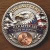 1/2/3/4/5Pcs The Last Cent Collectible Coin American Flag Eagle Final Cent Souvenir Coin Memorial Token History Buffs Collectors Enthusiasts Keepsake