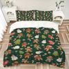 3pcs Christmas Cookies & Snowmen Holiday Comforter Set with One Quilt Cover and Two Pillowcases,Festive Decor for Bedroom and Guest Room