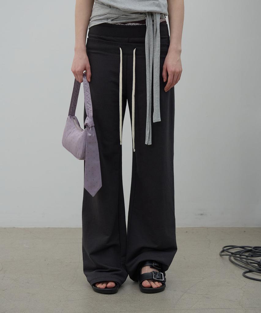 LCDC™ Double Waist Jersey Pants (Dark Gray)