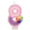 Flowers Handmade Numbers Birthday Candles Cake Decoration Party Festival First Year Number Candles 0-9