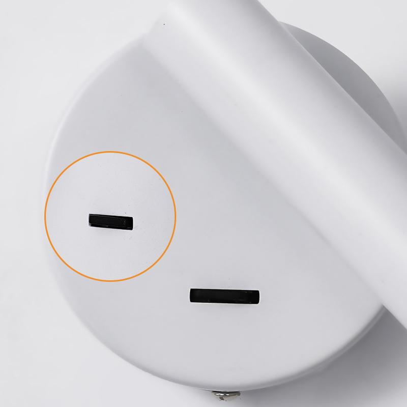 Anti-glare Bedroom Bedside Wall Lamp Hotel Bedside Reading Small Spot Light Indoor Simple with Switch Background Wall Lights