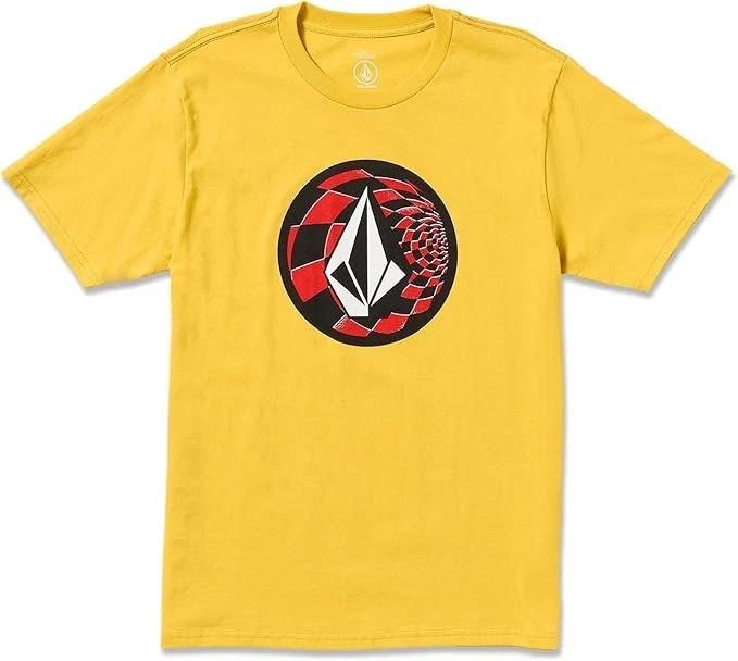 VOLCOM CRISP STONE FILL  S/S Toddler T SHIRT - YEL NWT 110