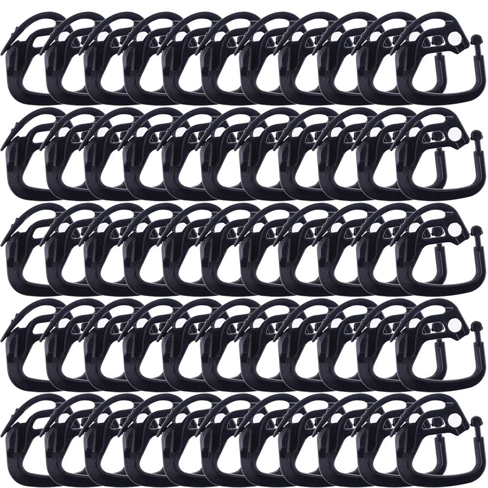 10/20/50pcs Shade Clips Hooks Shade Cloth Clamps Wire Mesh Fixing Black Fence Netting Clips Hanging Practical High Quality