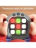 Handheld Tic-Tac-Toe Game, 3-Color 9-Button Mini Board Game for Kids  Adults, Portable Travel Toy