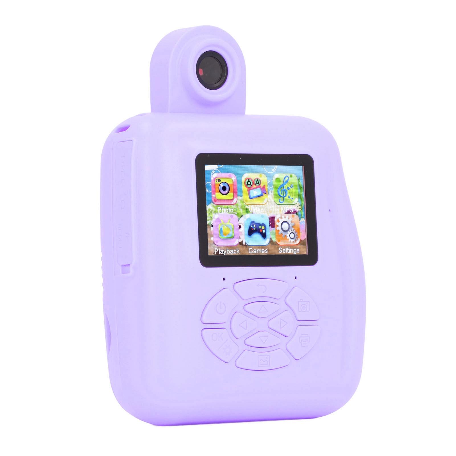 

Детская камера для печати 2 дюйма 1080P HD селфи-камера для малышей 12 МП мультяшная милая камера для печати для детей от 3 до 12 лет фиолетовый