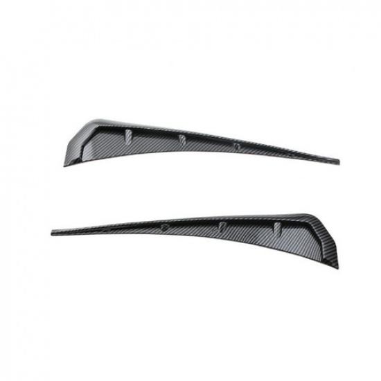 Universal 3D Carbon Fiber Car Fender Blade Side Shark Gills Vent Trim Cover Auto