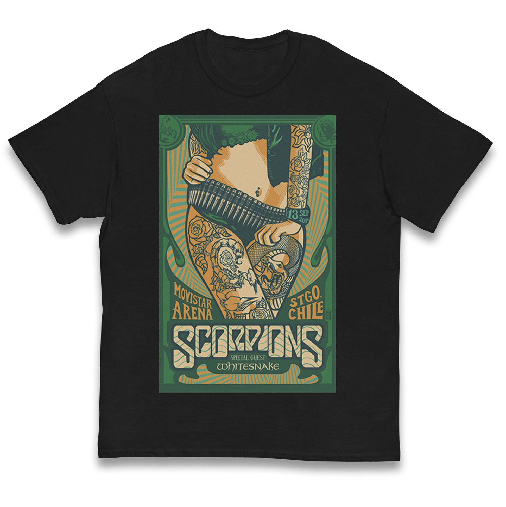 

Scorpions Special Guest White Snake Kids T Shirt 160