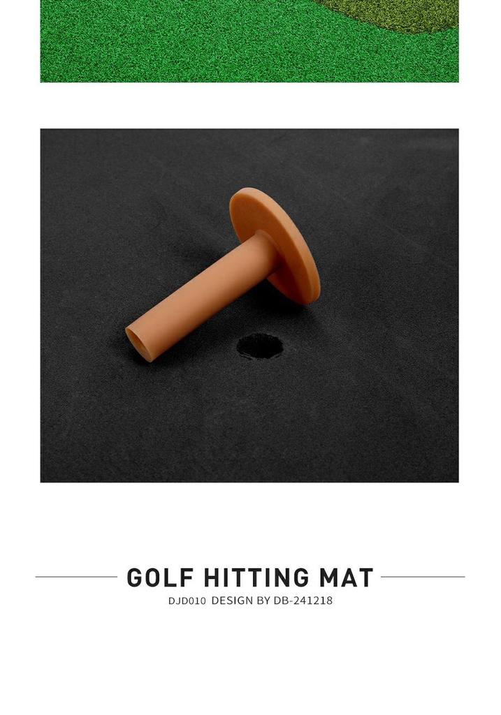 Qingzhou Multi-functional Outdoor Golf Hitting Mat with Ball Tee for Chip and Swing Practice