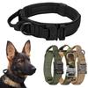Tactical Dog Collar Adjustable Duarable Nylon German Shepard For Medium Large Walking Training Pet Accessories