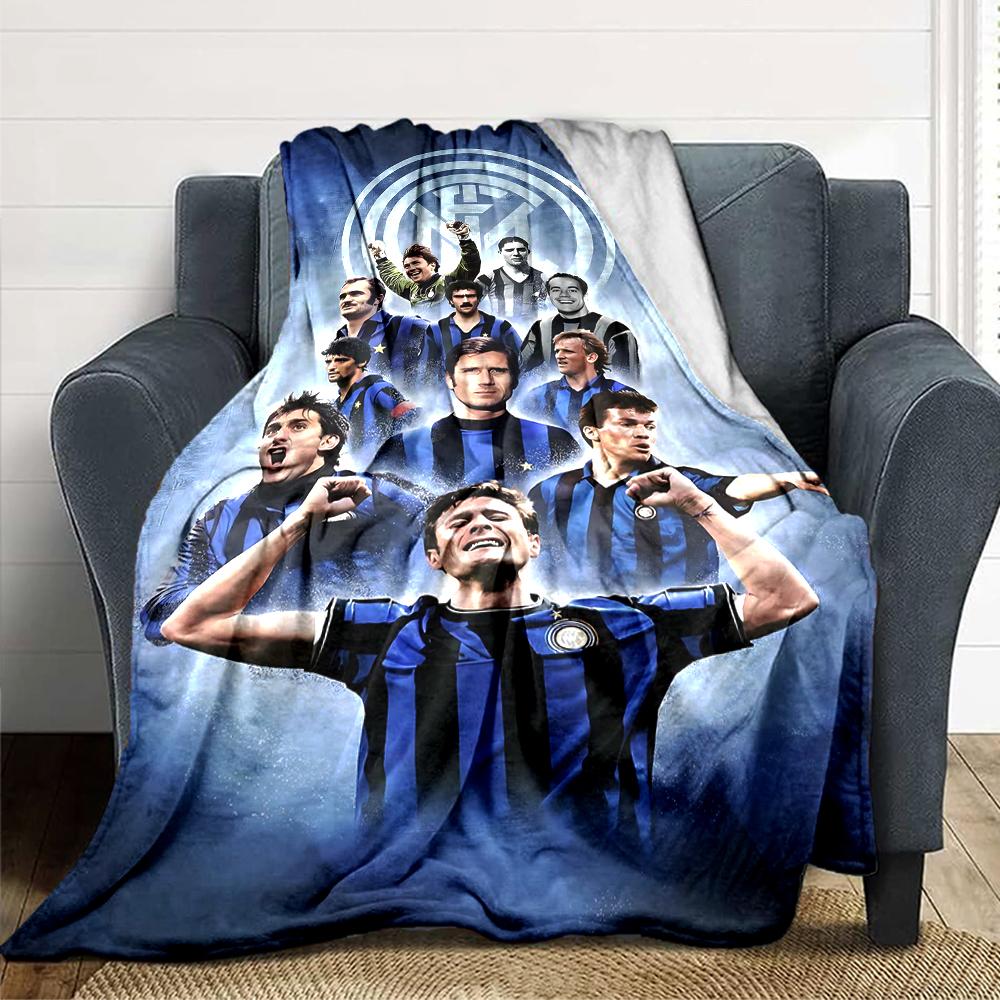 Coperte Campioni Inter Milan Flanella Stampata Traspirante Calda Coperta da Divano per Casa Ufficio Copriletti 0708a2