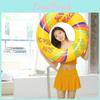 Adult Thickened Inflatable Swim Ring Eco-friendly Pvc 3mm Thickness Printed Float Ring For Underarm Swimming Water Sports 80cm 90cm