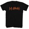 Def Leppard Logo Schwarzes T-Shirt für Erwachsene