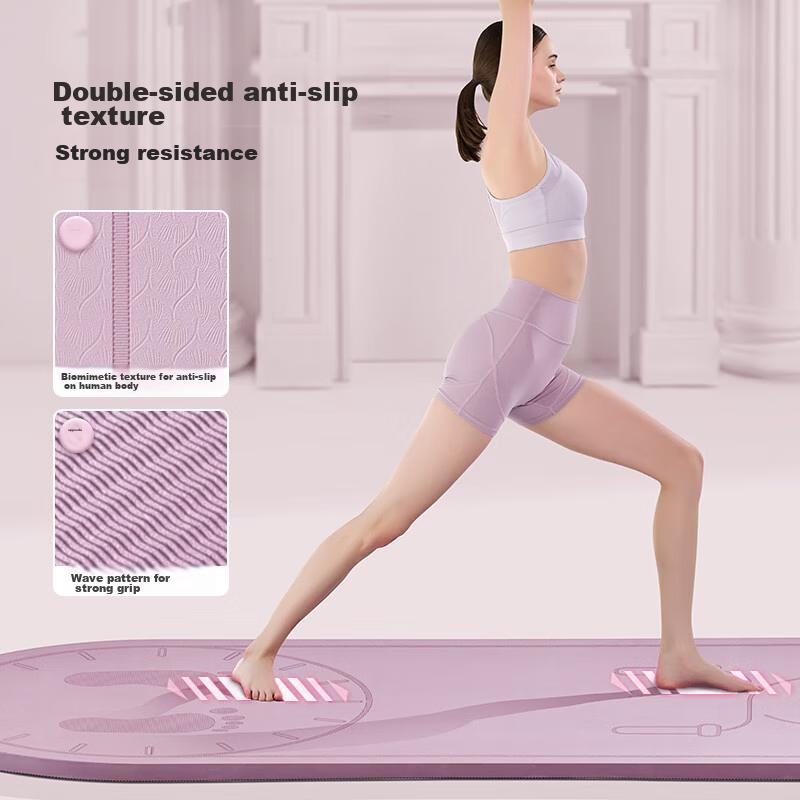 JD Original Jump Rope Mat, Yoga Mat, Indoor Fitness Mat, TPE Thickened 20mm, Soundproof, Shock-Absorbing, Non-Slip Mat, Energetic Purple