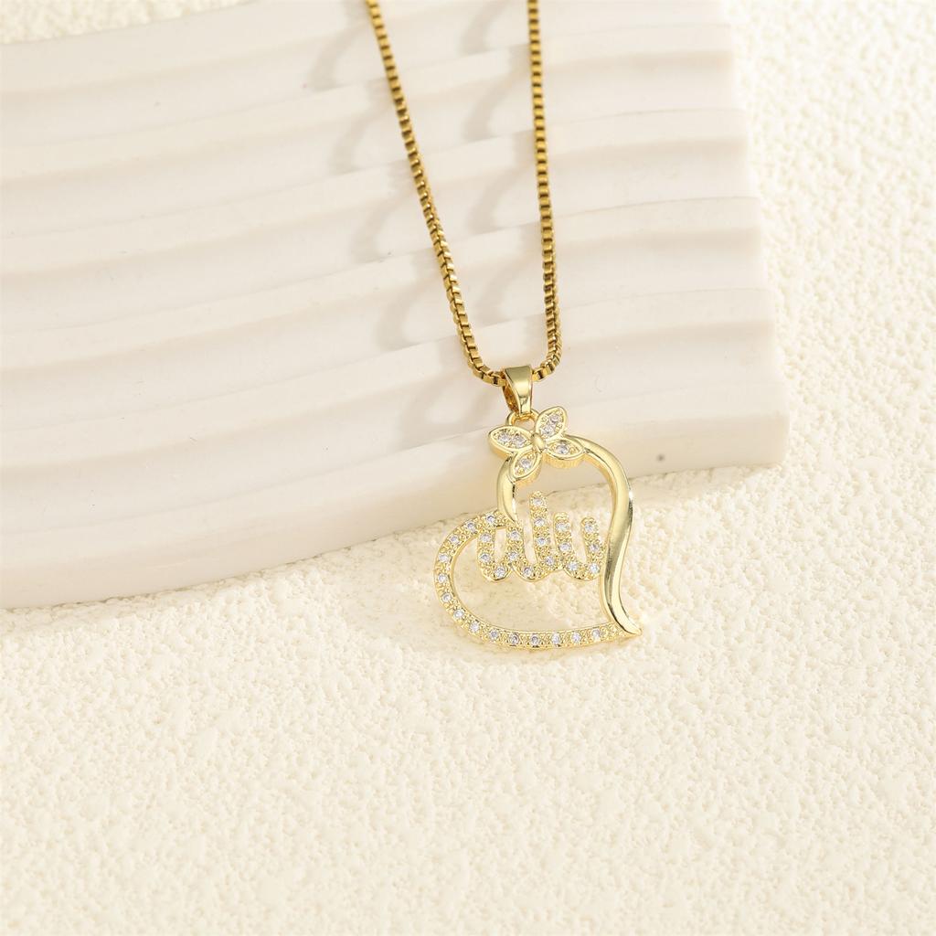 Heart Shaped Pendant, Heart-shaped Necklace, Water Drop Collarbone Chain