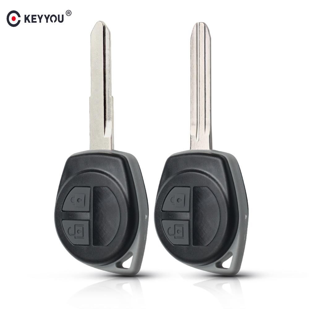 KEYYOU Für Suzuki Igins Alto SX4 Vauxhall Agila 2005 2006 2008 2009 2010 Fernbedienung Auto Schlüsselanhänger Gehäuse HU133R TOY43 Klinge Tastenfeld