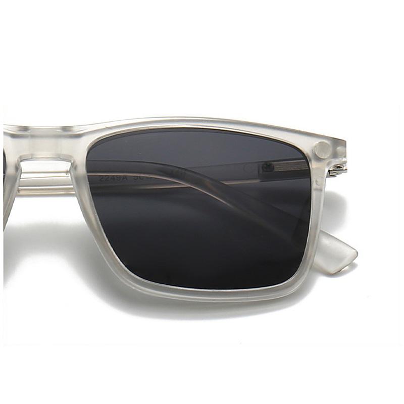Transparent Square Frame Women Sunglasses 6 In 1 Magnetic Clip Glasses Men Night Vision Eyewear