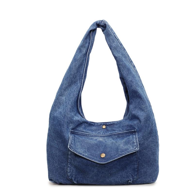 Women's Bag Shoulder Bag Underarm Bag Commuter Denim Bag