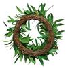 Artificial Olive Wreath 35cm Realistic Olive Leaves Berries Spring  Summer Greenery Wreath for Front Door Decoration
