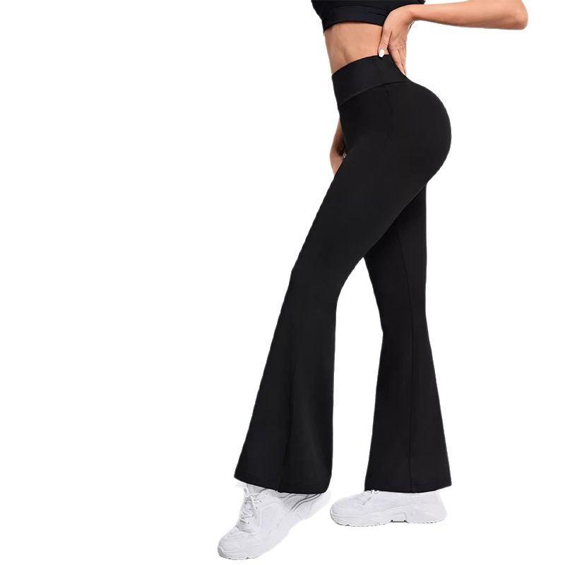 Naked Feel High Stretch Flared Yoga Pants Women High Waist Butt Lifting Slim Fit Bootcut Workout Tight Pants