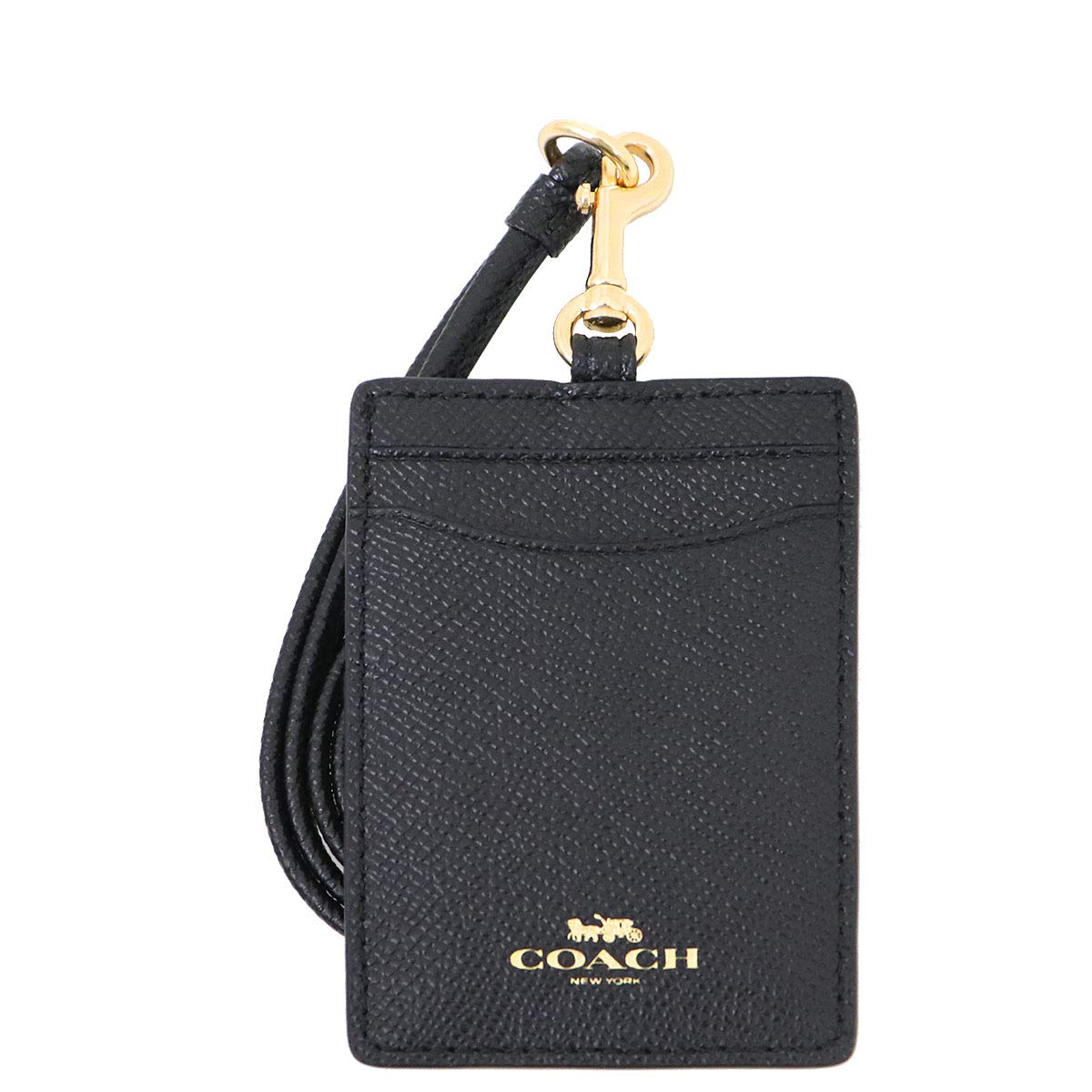 

Coach F57311 Black Leather Card Case for Women (Outlet Item) [Brand Name] [Parallel Import]
