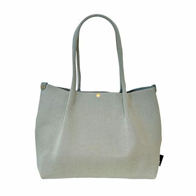 Un sac cabas uni, à tricot horizontal, soigné et lavable. LT.Deli.Refle-B 1074