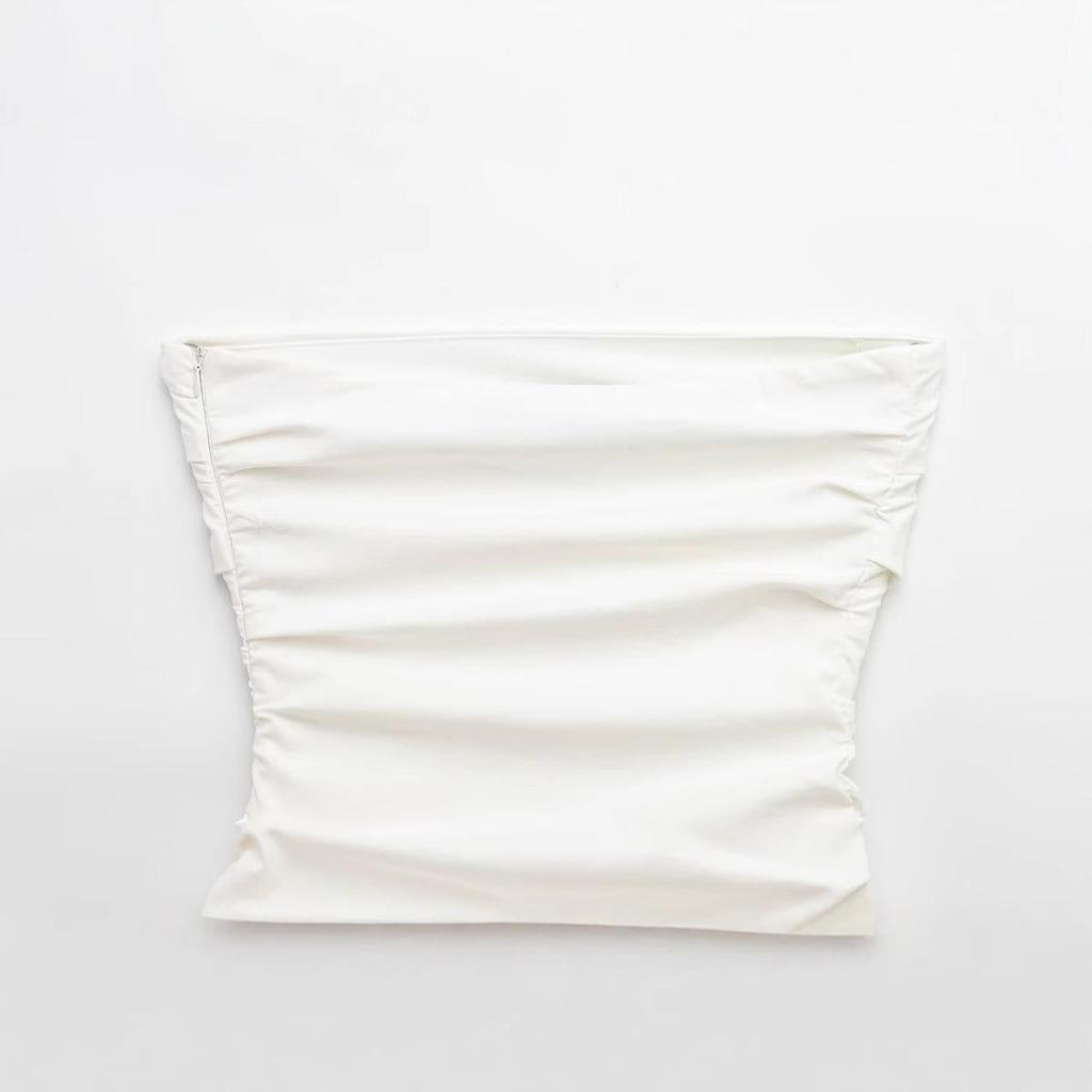 2025 Spring/Summer Women's One-Shoulder Slim Spliced Dress with Wide Hem