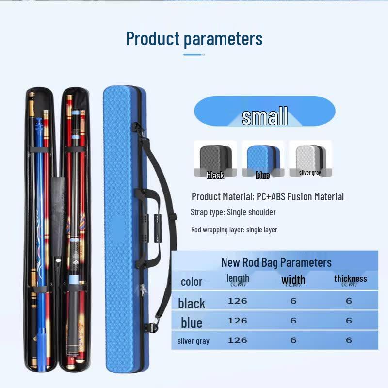 Large Capacity Hard Shell Fishing Rod Bag