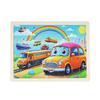 Wooden Animal Cartoon Jigsaw Puzzle Board - 30, 60, 98, 120-piece Toy for Early Childhood Education