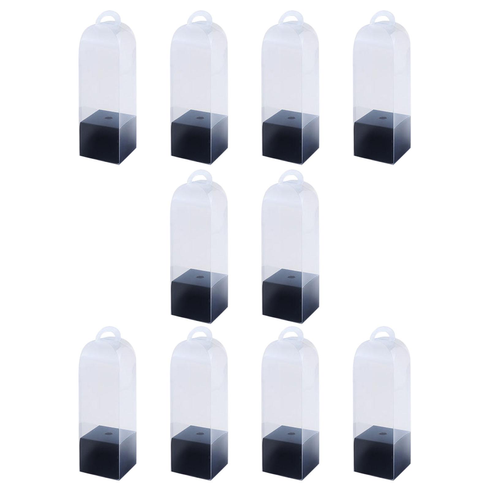 

Прозрачные пакеты для букетов Элегантные коробки для упаковки цветов Коробка для одного цветка розы Для розничной торговли флористами и особых мероприятий чёрный