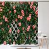 3D Waterproof Fabric Polyester Shower Curtains Patio Flower Wall Landscape Bathroom Curtains With Hooks Bathtub Decor Screen