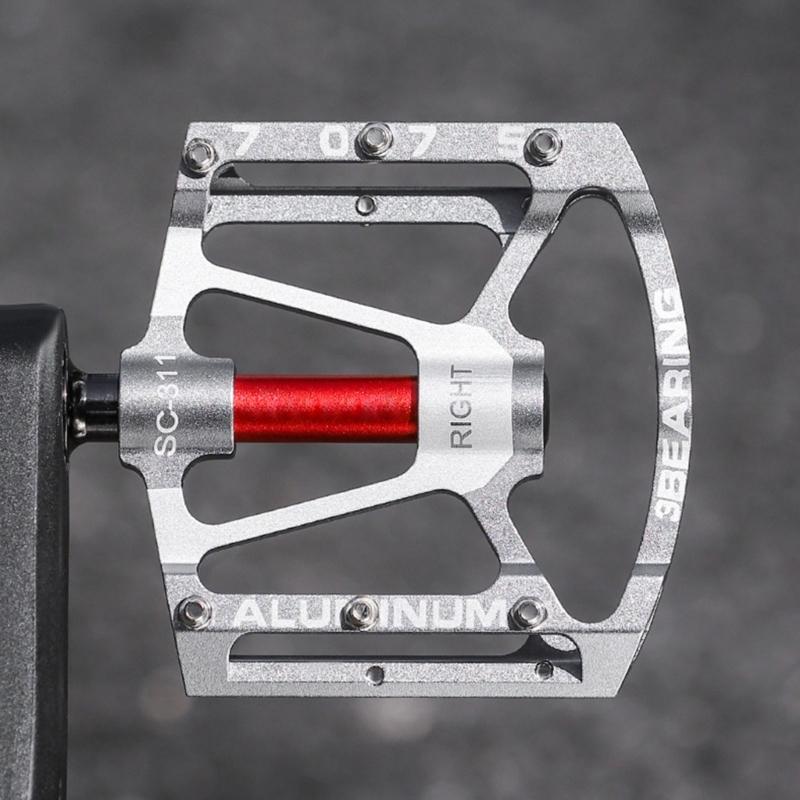 Aluminum Alloy Flat Pedal 3 Seal Bearings Nonslip Bicycles Pedals Cycling Platform Pedals for Road Bike Cycling