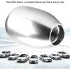 2.25 Inch Silver Universal Manual Gear Shift Knob - Direct Replacement 6 Speed Shifter Head With Adapters For Most Cars