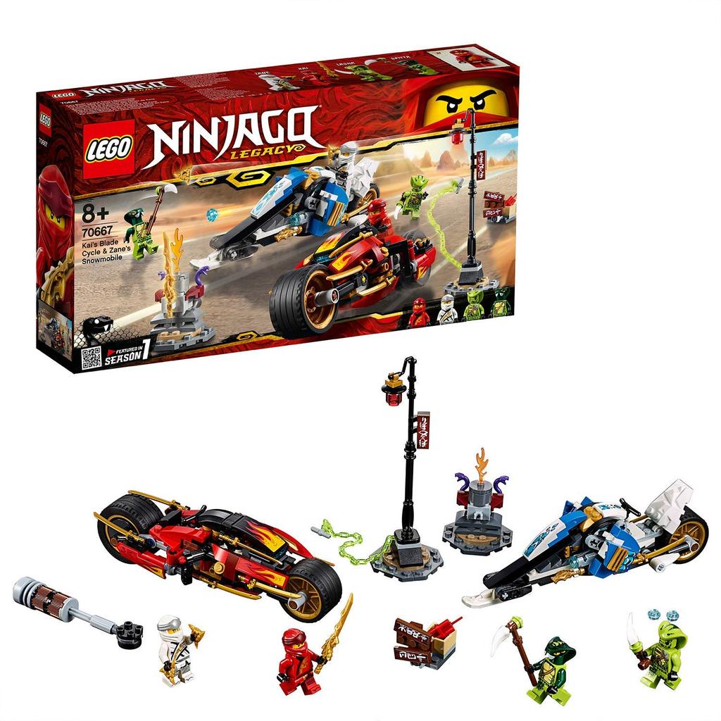 LEGO Ninjago Kai & Zane Wyścig motocyklowy 70667 Klocki Zabawka dla chłopców