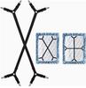 Adjustable Bed Sheet Straps for Bed - Elastic Sheet Clips to Keep Fitted Sheets and Comforters Securely in Place