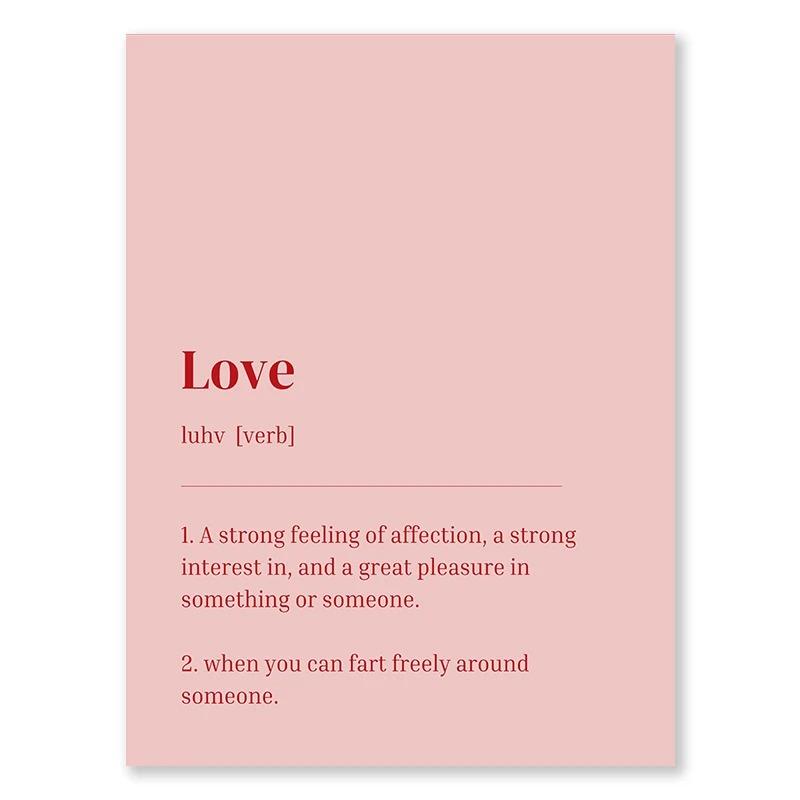 Valentinstag Warteschlange Galerie Druckbare Poster Vintage Romantische Wand Kunst Nette Rosa Herz Leinwand Malerei Hause Schlafzimmer Dekoration
