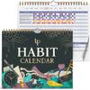 Legend Habit Calendar To Track Daily Habits – Motivational Tracker for Tracking Atomic Habits – 2 Years, Undated, 10x8” (Black)