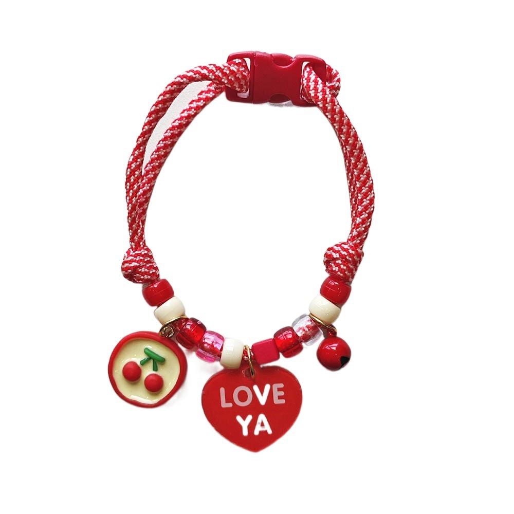 Colorful Cat Puppy Collar Braided Pet Neck Rings Cute Pet Necklace  Cat