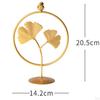 Flowers Sculpture Desk Figure Iron Crafts Metal Statue Figurine for Housewarming, Home, Spring