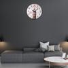 Silents Wood Wall Clock In Round Shape for Touch of European Elegances