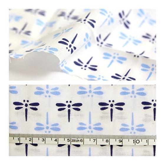 Miyamoto Tenugui Small Pattern Blue Dragonfly 33cmx90cm Blue MYM33042 Handicraft/Handmade Supplies 100% Cotton