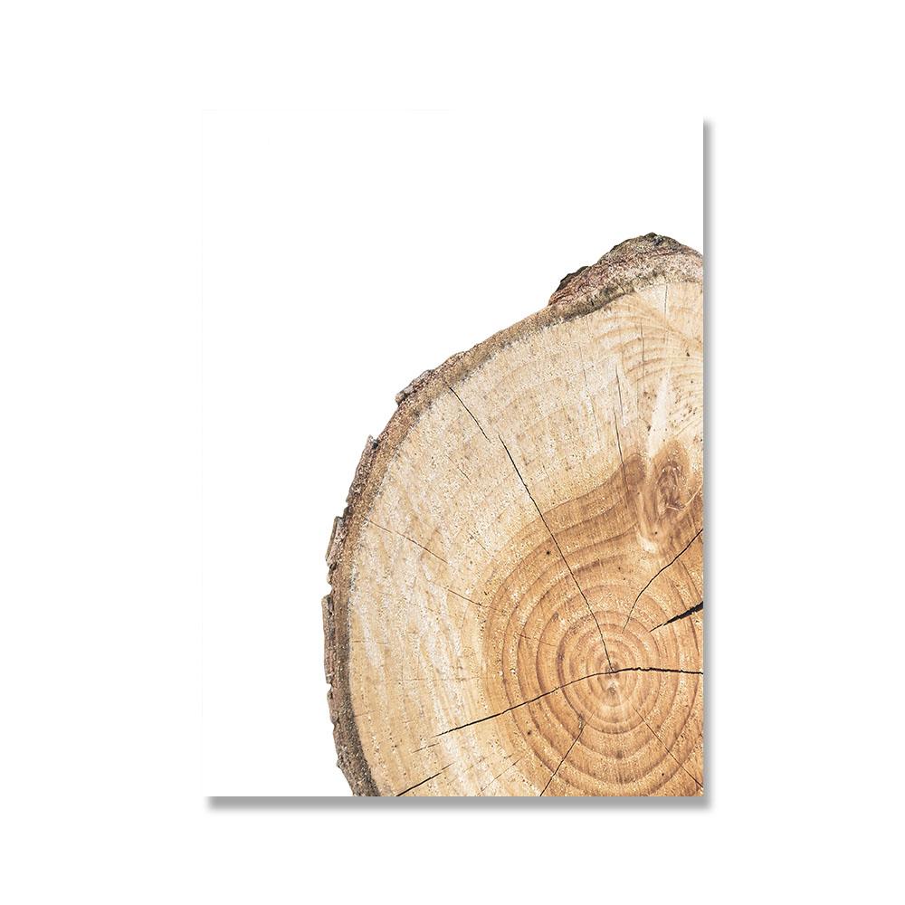 Wood Tree Ring Canvas Art Painting Wall Pcitures Black and White Rustic Wood Canvas Prints Home Modern Woodwork Posters Decor