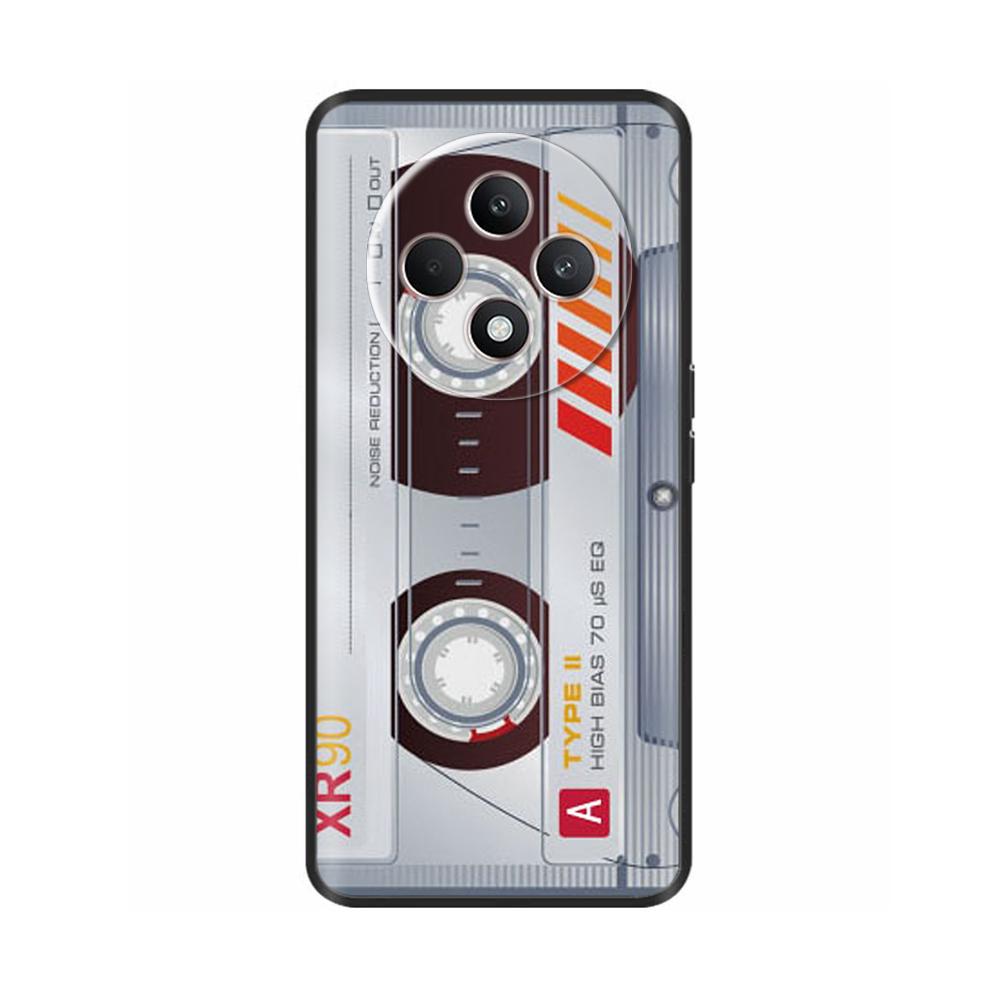 For Oppo Reno 12F 4G Case Reno12 F 5G Shockproof Cover Cute Painted Soft Black Silicone Phone Cases For OPPO Reno12F 4G 5G Coque