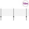 Welded Wire Fence with Posts 10 X 0.4 M (W X H)