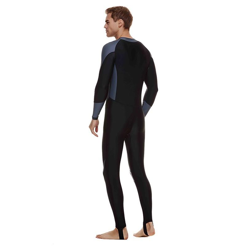 Mens Quick-Dry Rash Guard Swimsuit Snorkeling Diving UV Protection Full-Body Swimwear In Nylon