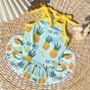 Pet Fruit Strawberry Banana Print VIP Teddy Puppy Dog Clothes Cat Skirt Dog Vest Cat Supplies