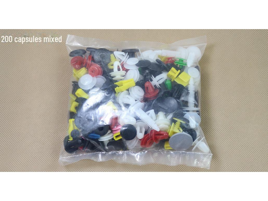 Комплект зажимов для пряжек для салона автомобиля - дверная панель, уплотнитель багажника, крыло, потолок, винт, кнопка