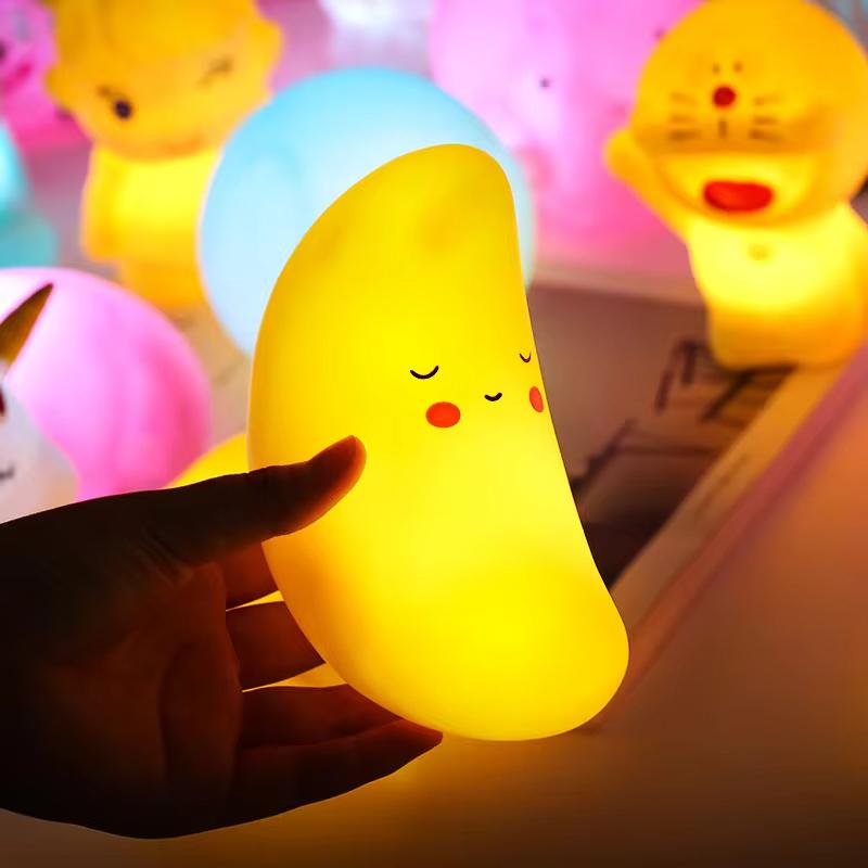 Led Night Light Cute Gift Lovely Table Lamp White Creative Desk Minimalist Battery Switch For Home Decoration Atmosphere Girl