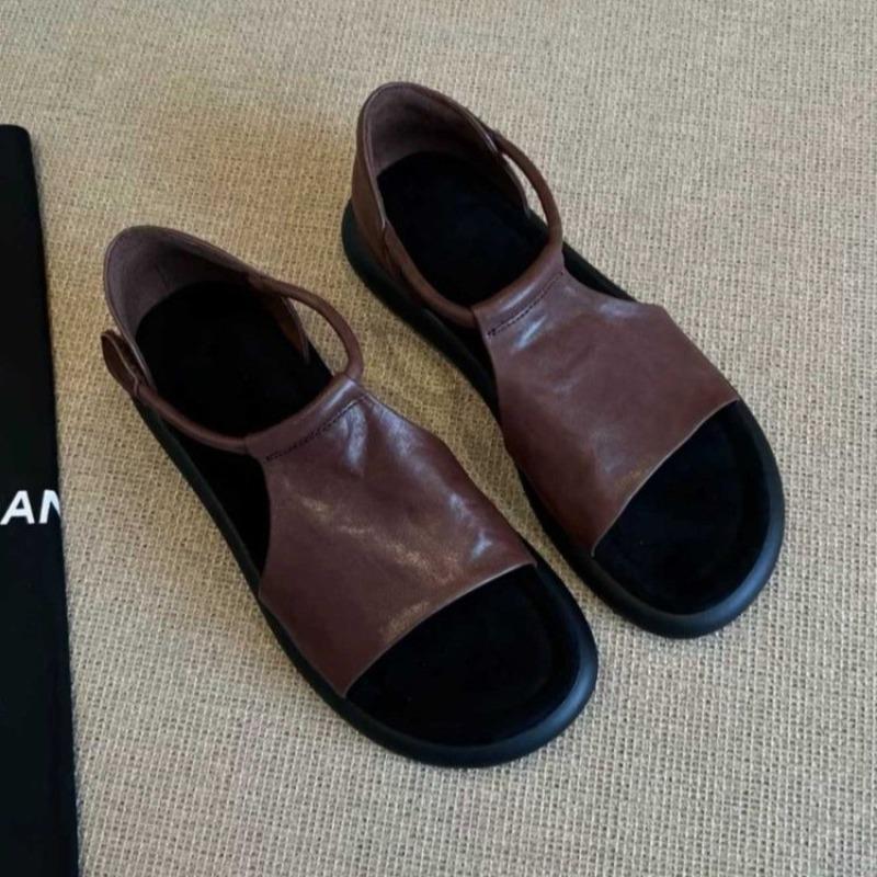 

Niche Shoes, Retro Shoes, Elegant Shoes, New Soft-soled and Thick-soled Sandals 40 коричневий